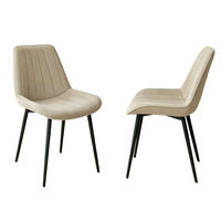 Chaise en tissu moderne de fabrication chinoise, chaises et table de salon, chaise de salle à manger avec structure en acier pour l'ameublement de la maison
