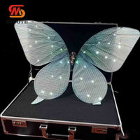 Drones de simulación de mariposas biónicas LED con control remoto, decoraciones dinámicas para eventos con movimiento de alas.