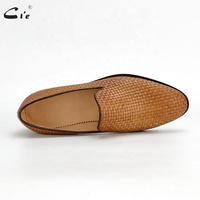 Chaussures de mariage respirantes faites à la main de haute qualité Cie Lo212 en cuir de veau marron pour hommes Automne/Hiver