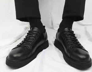 Zapatillas Casuales de Skate para Hombre, Zapatillas de Moda con Correa de Monje, Parte Superior de Cuero Genuino y Patrón de Piel de Serpiente - Product Image 6