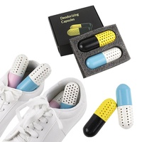 Capsules désodorisantes pour baskets, boîte multicolore, désodorisant pour armoire à chaussures au charbon de bambou, parfum personnalisé pour chaussures de sport, usage domestique