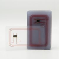 Tarjeta de Visita Inteligente RFID NFC Programable de PVC Transparente con Logotipo Personalizado, Resistente al Agua