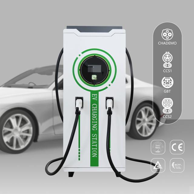 Commercial Smart Dual Gun Electric Car EV Charger Station 60Kw 80Kw 120Kw 240Kw Fast Public Charging Station New Condition