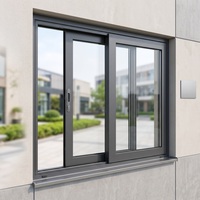 Schuiframen voor keukenventilatie en badkamerprivacy in appartementrenovatieprojecten, glas
