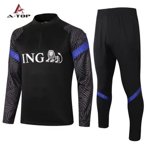 wholesale High quality 2020 New design Soccer football 10-2XL Training Tracksuits kids