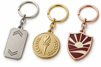 Porte-clés en métal personnalisés avec symboles et logos assortis, vente en gros, cadeau promotionnel, OEM ODM, fabricant en gros