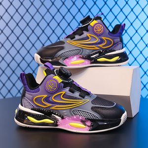 Cema Custom High Top Sports Sneakers <span class=keywords><strong>Zapatillas</strong></span> de baloncesto de invierno para niños con cierre de botón al por mayor colores mezclados que absorben los golpes - Product Image 3