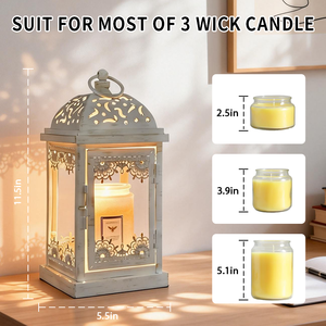 Calentadores de Cera Eléctricos para Velas 2026, Nuevo Producto, al por Mayor, con Temporizador y Luz Regulable - Lámpara Decorativa Navideña con Calentamiento Eléctrico Seguro - Product Image 3