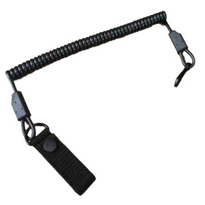 Retractable <b>Spring</b> Safety Tether Lanyard with Quick Release Carabiner for Outdoor Equipment AntiLost Securing - Product Image 1