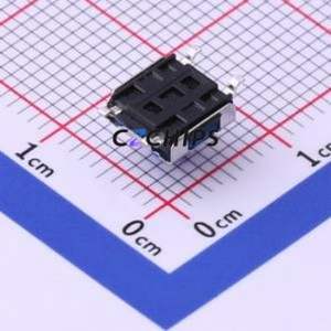 UK-B02130-G5.0-250 Tactile Switch SMD-4P,6.2x6.2mm Switch Single Pole Single Throw Round Button 2.5N Vertical Mount - Product Image 2