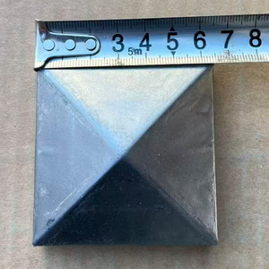 Coperture Decorative per Pali di Recinzione <span class=keywords><strong>in</strong></span> Acciaio Zincato, Tappi per Estremità di Tubi, Copripali Quadrati e Sferici - Product Image 3