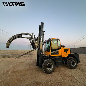 Carretilla elevadora todo terreno 3 TON 3000kg 4WD LTR30 articulada trasera con abrazadera de madera tracción en las cuatro ruedas todoterreno - Product Image 3