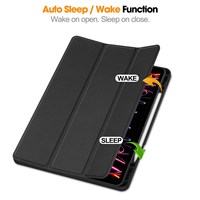Étui pour tablette au design personnalisé Housse en cuir PU avec fente pour stylo pour ipad 9.7 Pro 11 12.9