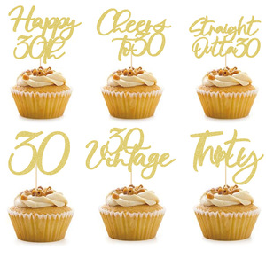 18th venta al por mayor 20th 30th 40th 50th 60th 70th 80th Wedding Anniversary cake toppers para fiesta <span class=keywords><strong>de</strong></span> cumpleaños - Product Image 4