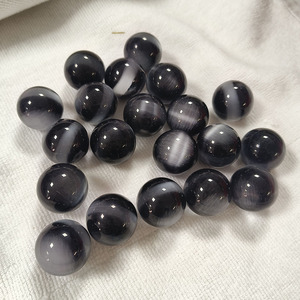 Cuentas Sueltas de Piedra de Cristal Sintético Ojo de Gato, Forma de Bola Sin Agujero, 25 mm - Product Image 6