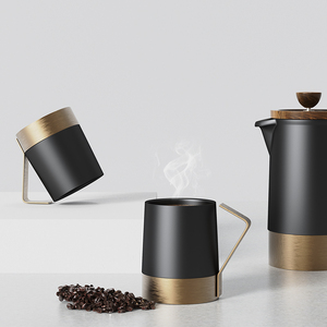 Tasse à café unique en céramique de Chine avec une qualité de marque haut de gamme et une poignée confortable en acier inoxydable 304 - Product Image 3