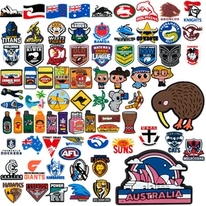 HYBkuaji afl nrl shoe accessories custom wholesale Oceania series custom shoe charm Australia shoe decorations