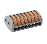 Connecteurs rapides à ressort à 8 broches à haute réutilisation, bornier de raccordement LT-218, connecteurs de câblage rapides universels compacts à enfoncer