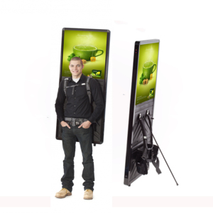 Nhà máy cung cấp Led ba lô biển quảng cáo LED hiển thị với pin đi bộ dấu hiệu Ba lô biển quảng cáo ba kích cỡ - Product Image 5