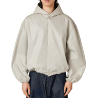 Sweats à capuche en nylon personnalisés manteau pull-over vierge vestes en nylon coupe-vent uni léger veste à capuche en polyester