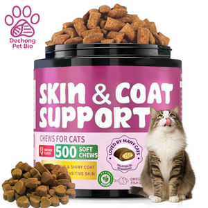 Suplemento para el cuidado de la salud de mascotas para mejorar la piel radiante y el crecimiento del cabello para gatos, perros, peces, abrigo de piel suave, bienestar - Product Image 1
