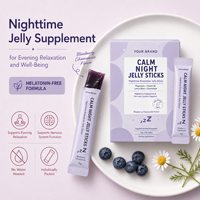 Bâtonnets de gelée apaisants sans mélatonine avec camomille, magnésium et vitamine B6 – Marque privée OEM – Fabricant OEM