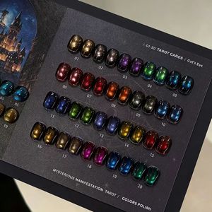 SUUSEEGEL Kit de 20 Gels UV Magnétiques Effet Œil de Chat Tarot Holographiques Néon Scintillants pour Manucure Salon Automne Hiver - Product Image 5