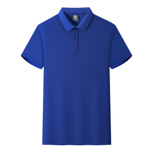 Camiseta Polo de Manga Corta, Color Sólido, Algodón, Absorbe la Humedad, Uso Diario, Ropa de Trabajo Promocional, Impresión de Logotipo Personalizado - Product Image 1