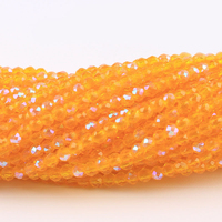 Perles Hydro Cristal Facettées Rondes et Colorées du Népal 2mm 3mm Transparentes pour la Fabrication de Bijoux et Colliers – Vente en Gros