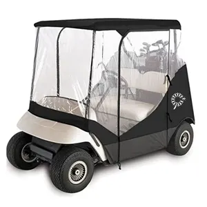 4-Sided 2-Person Golf Cart Rain Cover Enclosure for 2 passengers