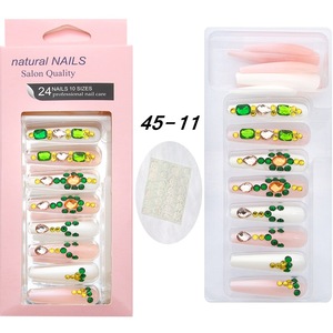 Long diamant clouté européen et américain portant des patchs pour <span class=keywords><strong>ongles</strong></span> <span class=keywords><strong>faux</strong></span> <span class=keywords><strong>ongles</strong></span> détachables presse sur l'ongle - Product Image 6