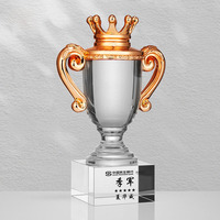 Fabricant de trophées Or Argent Cuivre Coupe de cristal Trophée Sports Awards Trophée de cristal Champion Cup Awards MH-NJ00767
