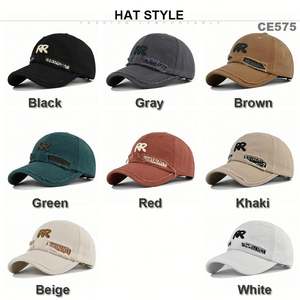 OEM Customized Made Worn Out Snapback Vintage <b>Baseball</b> Cap Golf <b>Mens</b> Cap 6 Panel Distressed <b>Baseball</b> Dad Cap <b>Hat</b> - Product Image 2