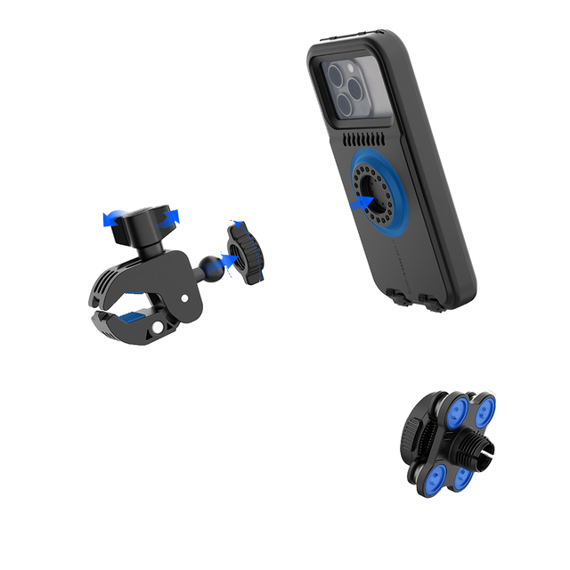 Waterproof for for Compatible ABS Motorcycle Bike Phone Holder with Touch Screen Handlebar Mount and Smart Tracking
