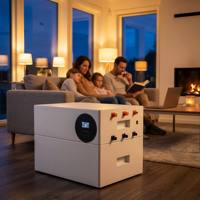 Batterie au lithium LiFePO4 de qualité A 48V 185Ah pour système de stockage d'énergie domestique, batterie à cycle profond pour onduleur solaire avec BMS intelligent