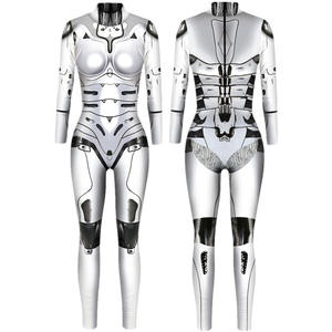 Setelan jumpsuit ukuran Plus untuk pria, kostum robot besi TV & Film, playsuit penampilan Superhero Halloween untuk pria - Product Image 3