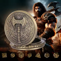3D War AX montre de poche coque jeu de rôle étui à dés métal DND Mini boîte à dés pour donjons et dragons