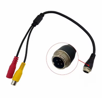 Câble d'alimentation vidéo et audio RCA à 4 broches mâle pour aviation, faisceau de câblage pour caméra de voiture MDVR DVR
