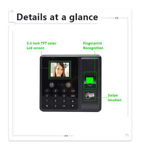 EBKN Rfid dispositivo di cronometraggio presenza TCPIP sistema di controllo dell'accesso al volto dell'impronta digitale - Product Image 4