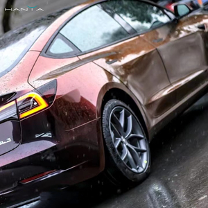 Pellicola in vinile in PVC per Auto avvolgente con stella nera e Charm rosso antigraffio e cambio colore con funzione Shift Shift per carrozzeria - Product Image 2