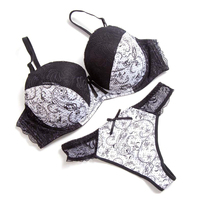 Vente chaude Ensemble de soutien-gorge sexy en filet coloré moelleux pour filles personnalisé Ensemble de soutien-gorge et culotte sexy