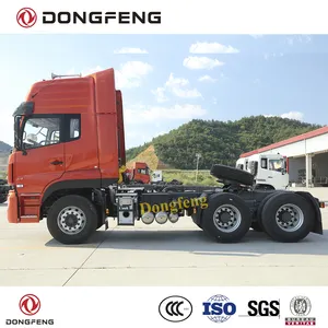 Dongfeng KL LHD Truk Traktor dengan Dongfeng 420 HP G.C.W 80 Ton Desain Truk Traktor Kontainer