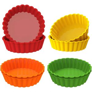 4 Inch Food Grade <b>Silicone</b> <b>Baking</b> Plate Mould for Cake Bread Pizza Soap & Food Use-Heat Resistant & Oven Safe - Product Image 1