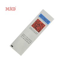 Etiquette de vêtement à coudre à la main avec logo personnalisé Etiquette tissée Rfid en coton biologique haute densité pour vêtements