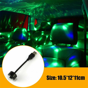 <strong>DJ</strong> RGB Colorful Music Sound Led Usb <strong>Interface</strong> Holiday Party Atmosphere Interior Dome Trunk Lamp Car Usb Ambient Light - Product Image 4