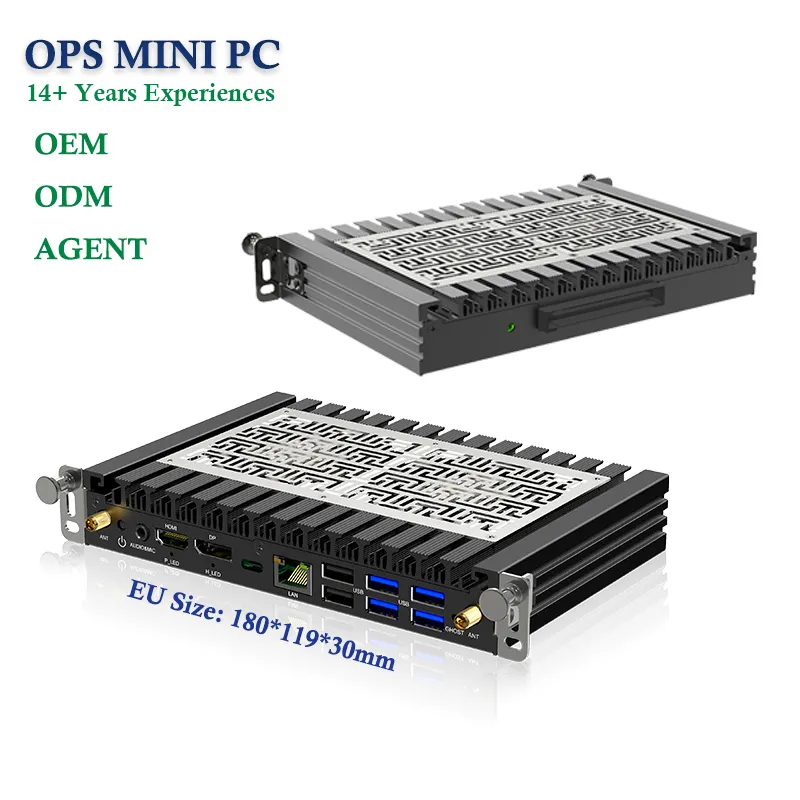 HJS Intel 11th 12th I3 I5 I7 Embedded 80 Pin OPS PC supporta 4K per lavagna interattiva OPS Mini PC per l'istruzione OPS PC