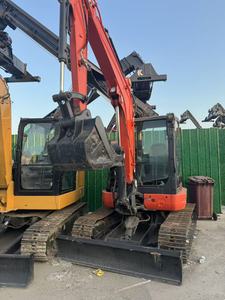 Excavadora de cadenas Kubota KX163-5 roja, miniexcavadora hidráulica de 6 toneladas para construcción - Product Image 2