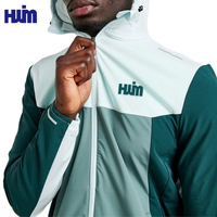 Vestes de vol professionnelles personnalisées pour hommes pour le jogging de remise en forme avec poches zippées coupe-vent réfléchissant imperméable à capuche