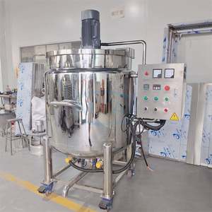 Vente chaude, mélangeur industriel en acier inoxydable 300L 500L, réservoir de mélange chauffant pour liquides, shampoing, sirop, détergent, savon liquide - Product Image 4
