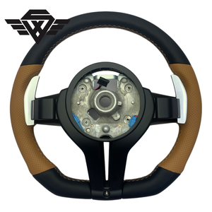 Volante Deportivo Personalizado de Fábrica, Completamente en Cuero, Compatible con <span class=keywords><strong>BMW</strong></span> M3 M5 M6 F20 F10 G38 E90 <span class=keywords><strong>320</strong></span>, Calidad Superior - Product Image 6